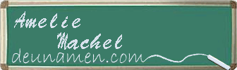 Amelie Machel Visitenkarte
